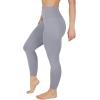 imageYogalicious High Waist Ankle Legging Squat Proof Criss Cross VBack PantChiseled Stone