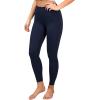 imageYogalicious High Waist Ankle Legging Squat Proof Criss Cross VBack PantDark Navy