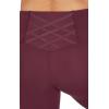 imageYogalicious High Waist Ankle Legging Squat Proof Criss Cross VBack PantMauve Wine