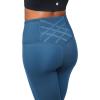 imageYogalicious High Waist Ankle Legging Squat Proof Criss Cross VBack PantOcean Silk