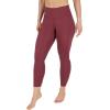 imageYogalicious High Waist Ankle Legging Squat Proof Criss Cross VBack PantRouge Blush