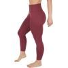 imageYogalicious High Waist Ankle Legging Squat Proof Criss Cross VBack PantRouge Blush