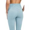 imageYogalicious High Waist Ankle Legging Squat Proof Criss Cross VBack PantSmoke Blue