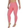 imageYogalicious High Waist Ankle Legging Squat Proof Criss Cross VBack PantSun Kissed Coral