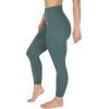 imageYogalicious High Waist Ankle Legging Squat Proof Criss Cross VBack PantTrekking Green