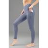 imageYogalicious Squat Proof Fleece Lined Legging High Waisted Thermal Winter Running Pants for WomenBlue Fusion WPocket