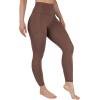 imageYogalicious Squat Proof Fleece Lined Legging High Waisted Thermal Winter Running Pants for WomenCoffee Quartz WPocket