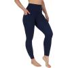 imageYogalicious Squat Proof Fleece Lined Legging High Waisted Thermal Winter Running Pants for WomenDark Navy WPocket