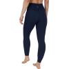 imageYogalicious Squat Proof Fleece Lined Legging High Waisted Thermal Winter Running Pants for WomenDark Navy WPocket