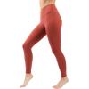 imageYogalicious Squat Proof Fleece Lined Legging High Waisted Thermal Winter Running Pants for WomenFire Apple