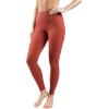 imageYogalicious Squat Proof Fleece Lined Legging High Waisted Thermal Winter Running Pants for WomenFire Apple