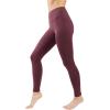 imageYogalicious Squat Proof Fleece Lined Legging High Waisted Thermal Winter Running Pants for WomenMauve Wine