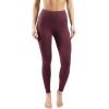 imageYogalicious Squat Proof Fleece Lined Legging High Waisted Thermal Winter Running Pants for WomenMauve Wine
