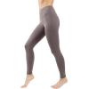 imageYogalicious Squat Proof Fleece Lined Legging High Waisted Thermal Winter Running Pants for WomenMocha