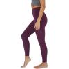 imageYogalicious Super High Waist Legging Squat Proof Buttery Soft Workout Yoga PantMauve Wine 25