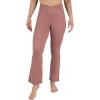 imageYogalicious Womens High Waisted Flare Legging Squat Proof Yoga Bootcut Wide Leg Crossover PantCedarwood 315