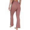imageYogalicious Womens High Waisted Flare Legging Squat Proof Yoga Bootcut Wide Leg Crossover PantCedarwood 315