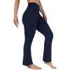 imageYogalicious Womens High Waisted Flare Legging Squat Proof Yoga Bootcut Wide Leg Crossover PantNavy Blazer 315