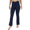 imageYogalicious Womens High Waisted Flare Legging Squat Proof Yoga Bootcut Wide Leg Crossover PantNavy Blazer 315