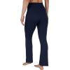 imageYogalicious Womens High Waisted Flare Legging Squat Proof Yoga Bootcut Wide Leg Crossover PantNavy Blazer 315