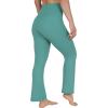 imageYogalicious Womens High Waisted Flare Legging Squat Proof Yoga Bootcut Wide Leg Crossover PantNorth Sea 315