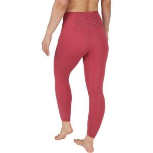 imageYogalicious High Waist Ankle Legging Squat Proof Criss Cross VBack PantEarth Red