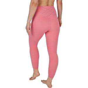 imageYogalicious High Waist Ankle Legging Squat Proof Criss Cross VBack PantSun Kissed Coral
