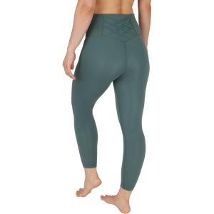imageYogalicious High Waist Ankle Legging Squat Proof Criss Cross VBack PantTrekking Green