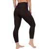 image90 Degree By Reflex Womens High Waisted Capri Legging Side Pocket Squat Proof Gym Workout Yoga PantChocolate Torte