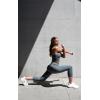 image90 Degree By Reflex Womens High Waisted Capri Legging Side Pocket Squat Proof Gym Workout Yoga PantChocolate Torte