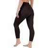 image90 Degree By Reflex Womens High Waisted Capri Legging Side Pocket Squat Proof Gym Workout Yoga PantChocolate Torte