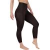 image90 Degree By Reflex Womens High Waisted Capri Legging Side Pocket Squat Proof Gym Workout Yoga PantChocolate Torte