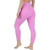 image90 Degree By Reflex Womens High Waisted Capri Legging Side Pocket Squat Proof Gym Workout Yoga PantOpera Mauve