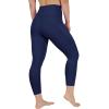 image90 Degree By Reflex Womens High Waisted Capri Legging Side Pocket Squat Proof Gym Workout Yoga PantTwlight