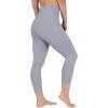 image90 Degree By Reflex Womens High Waisted Capri Legging Side Pocket Squat Proof Gym Workout Yoga PantWeathervane