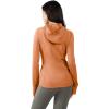 imageYogalicious FullZip Lightweight Hooded Running Workout Yoga Lux Jacket with PocketsAmber Brown