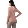 imageYogalicious FullZip Lightweight Hooded Running Workout Yoga Lux Jacket with PocketsBeaver Fur