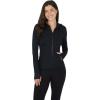 imageYogalicious FullZip Lightweight Hooded Running Workout Yoga Lux Jacket with PocketsBlack