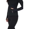 imageYogalicious FullZip Lightweight Hooded Running Workout Yoga Lux Jacket with PocketsBlack