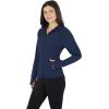 imageYogalicious FullZip Lightweight Hooded Running Workout Yoga Lux Jacket with PocketsDark Navy