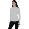 imageYogalicious FullZip Lightweight Hooded Running Workout Yoga Lux Jacket with PocketsHeather Light Grey