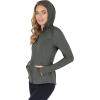 imageYogalicious FullZip Lightweight Hooded Running Workout Yoga Lux Jacket with PocketsLily Pad
