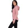 imageYogalicious FullZip Lightweight Hooded Running Workout Yoga Lux Jacket with PocketsNostalgia Rose