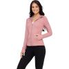 imageYogalicious FullZip Lightweight Hooded Running Workout Yoga Lux Jacket with PocketsNostalgia Rose
