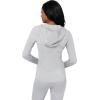 imageYogalicious FullZip Lightweight Hooded Running Workout Yoga Lux Jacket with PocketsSleet