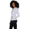 imageYogalicious FullZip Lightweight Hooded Running Workout Yoga Lux Jacket with PocketsWhite