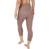 imageYogalicious High Waist Squat Proof Yoga Capri Leggings with Side Pockets for WomenLeafless Tree Lux With Pocket