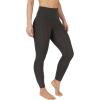 imageYogalicious High Waist Ultra Soft 78 Ankle Length Leggings with Pockets for WomenOlive Shadow Lux