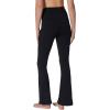 imageYogalicious Womens Crossover High Waisted Flare Legging Squat Proof Yoga Pant  29quot ampamp 315quot InseamClassic Black 315