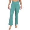 imageYogalicious Womens Crossover High Waisted Flare Legging Squat Proof Yoga Pant  29quot ampamp 315quot InseamNorth Sea 315